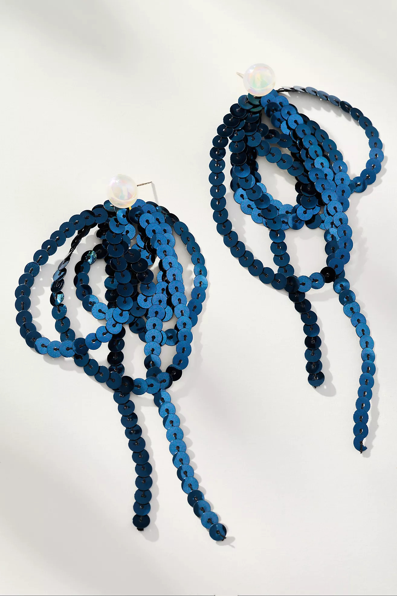 Looped Sequin Drop Earrings | Anthropologie (US)