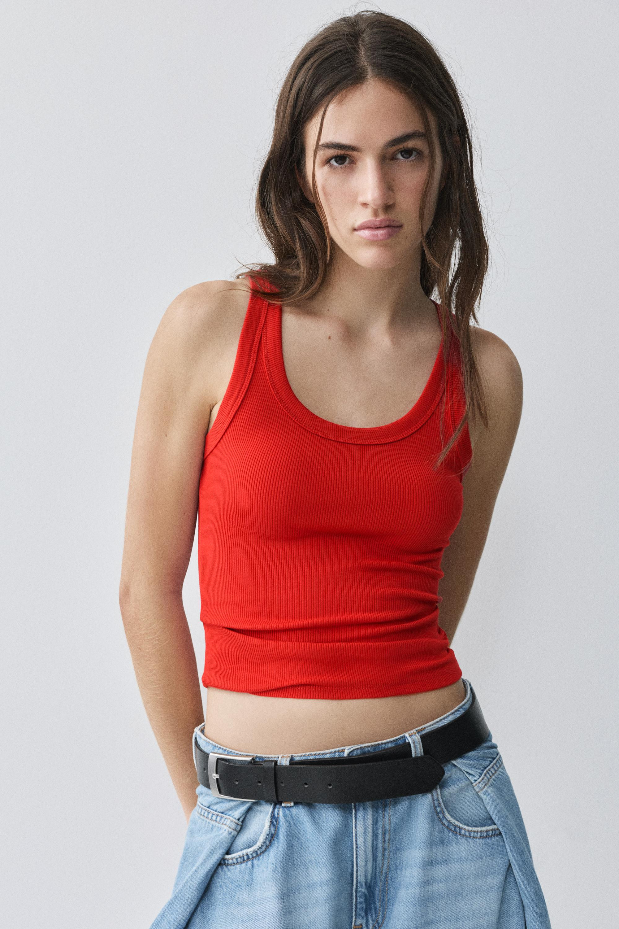 Basic tank top | Pull&Bear United Kingdom | PULL and BEAR UK