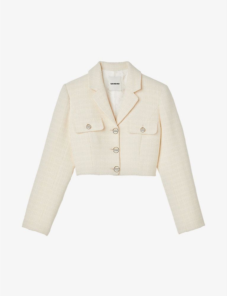 Cropped tweed jacket | Selfridges