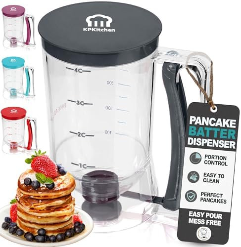 Pancake Batter Dispenser - Kitchen Must Have Tool for Perfect Pancakes, Cupcake, Waffle, Muffin M... | Amazon (US)