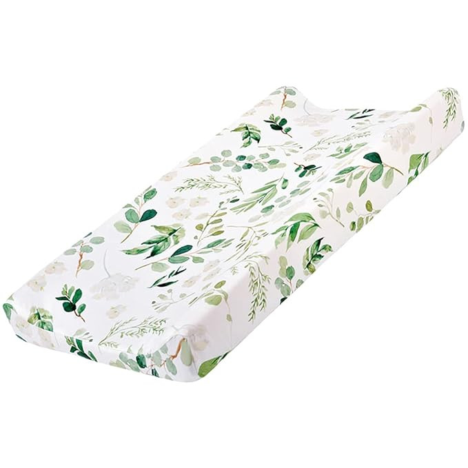Baby Floral Diaper Changing Pad Cover Cradle Mattress Sheets, Infant Stretchy Fabric Changing Tab... | Amazon (US)