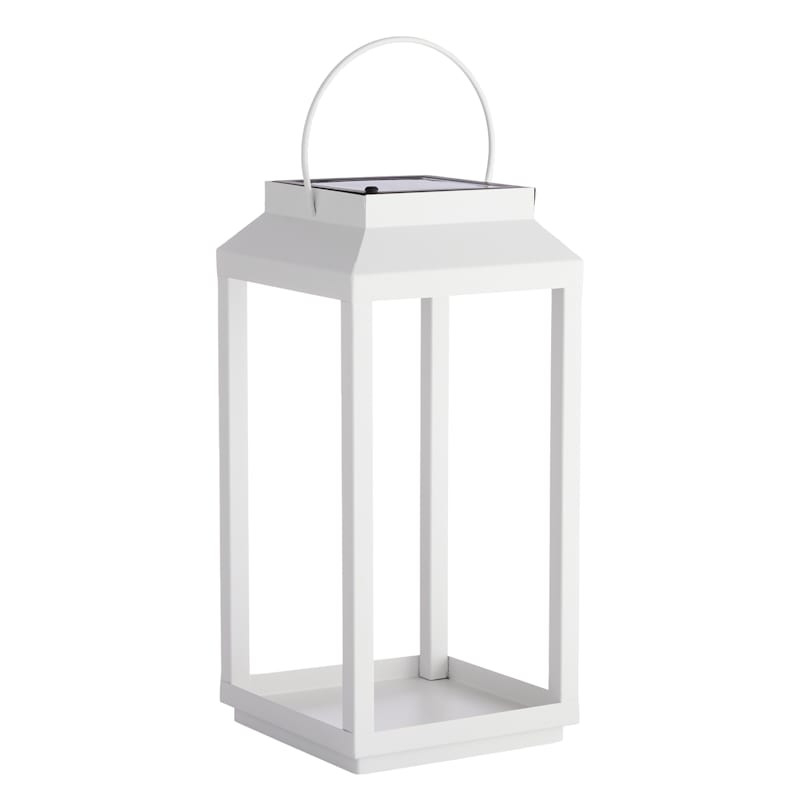 White Outdoor Solar Light, Small | At Home