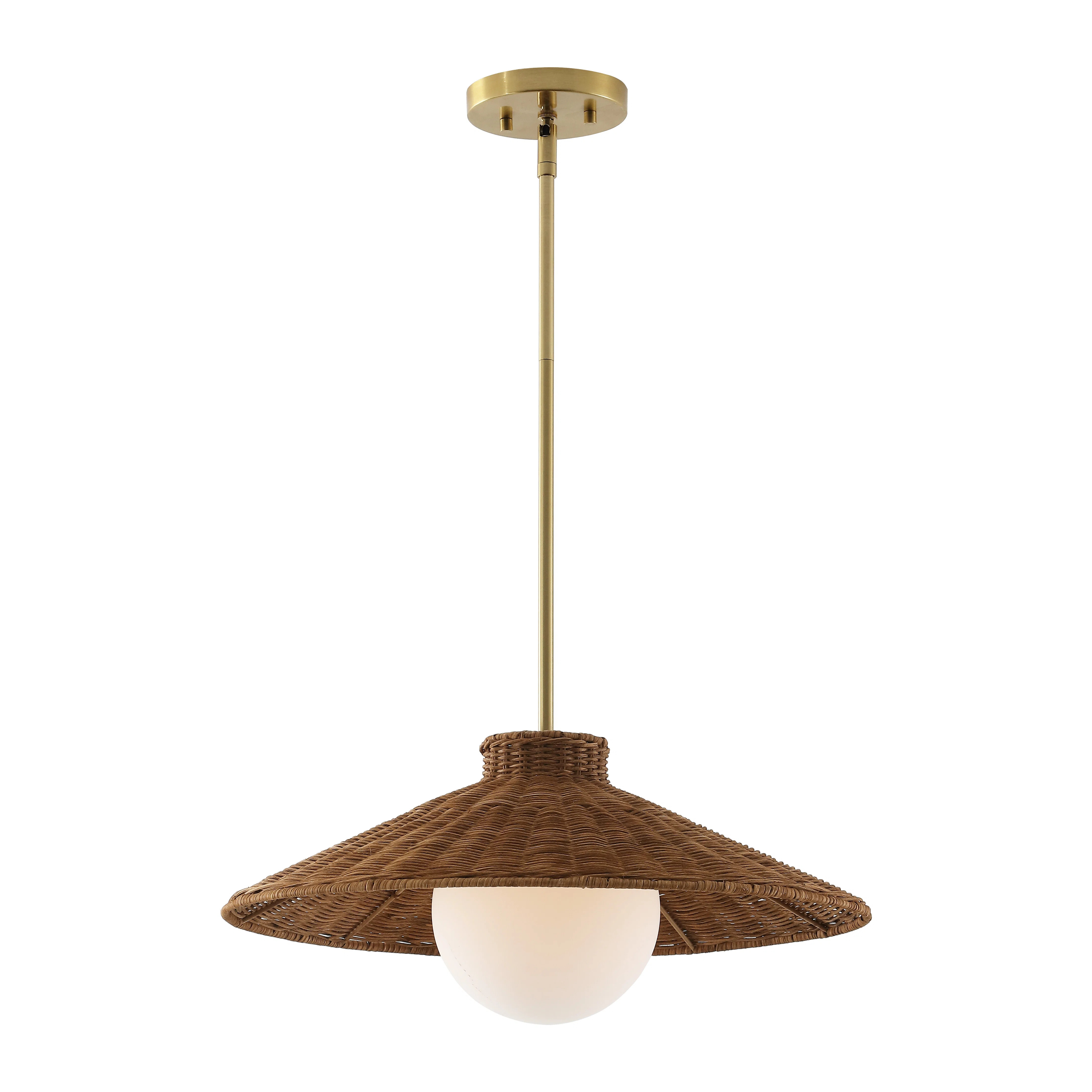 Bay Isle Home™ Bunita 19.5" Rattan Pendant | Wayfair | Wayfair North America