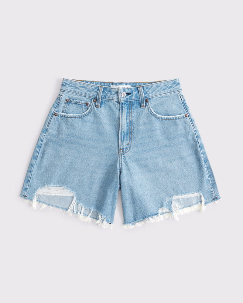 Women's Curve Love High Rise Loose Short | Women's Bottoms | Abercrombie.com | Abercrombie & Fitch (US)