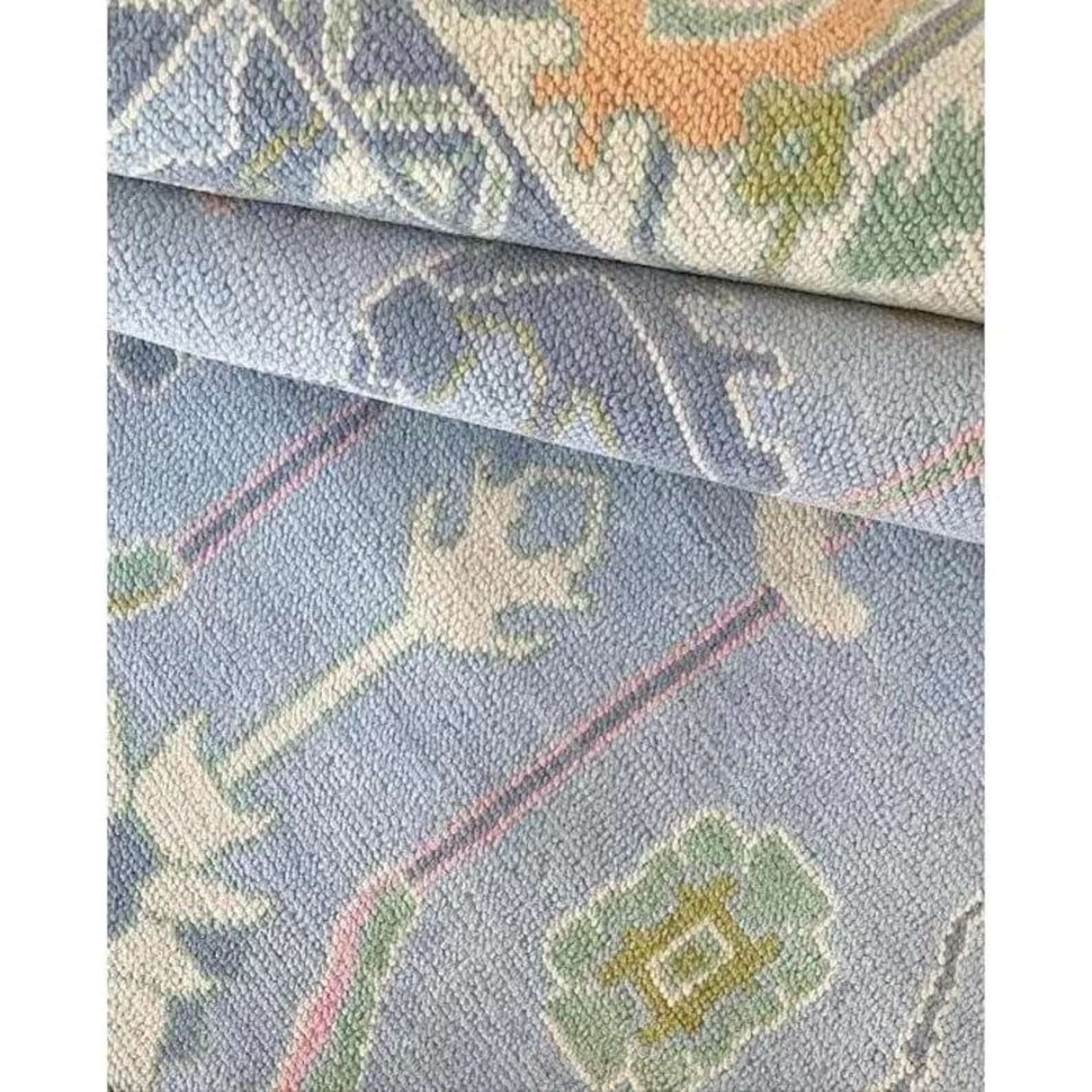 9x12 Blue Modern Oushak Area Rug Green Oushak Rug Handmade - Etsy | Etsy (US)