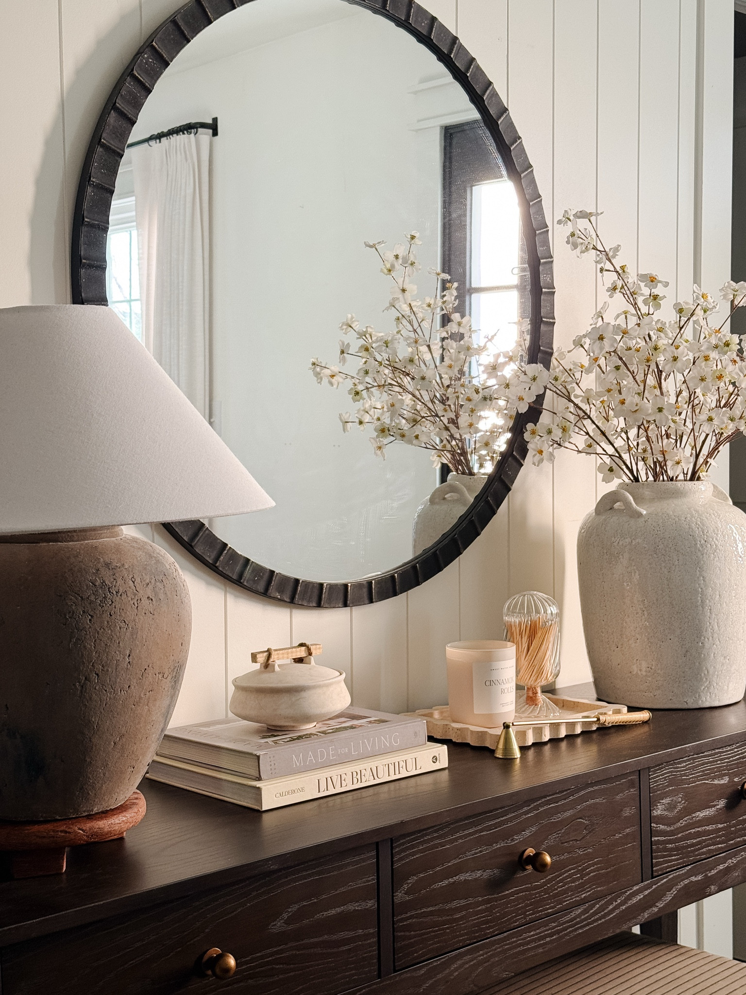 A mix of affordable and higher end in this new entryway look! 

Entryway furniture, wall mirror, ceramic lamp, earthy home decor, organic home decor, affordable entryway, dark wood console table, console table decor 

#LTKFindsUnder100 #LTKHome #LTKFindsUnder50