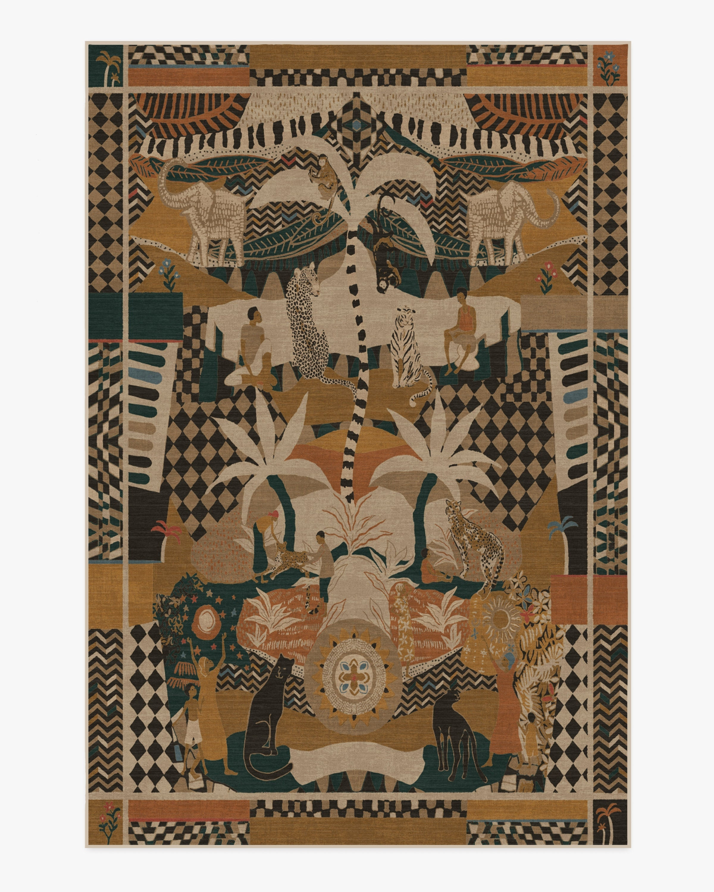 Architectural Digest La Joie Natural Multicolor Rug | Ruggable