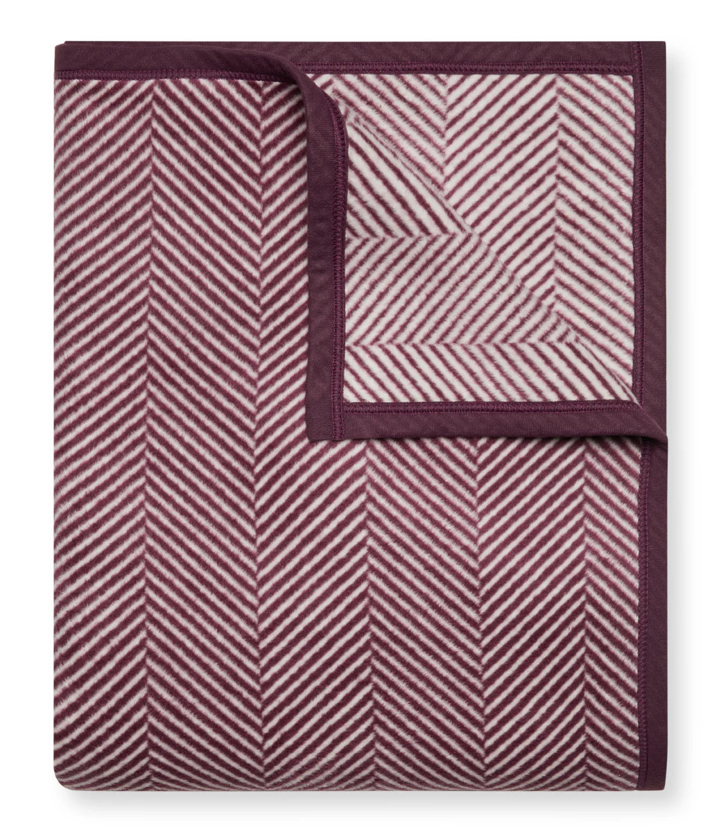 Harborview Herringbone Amaranth Blanket | ChappyWrap
