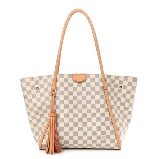 LOUIS VUITTON Damier Azur Propriano Rose Ballerine | FASHIONPHILE