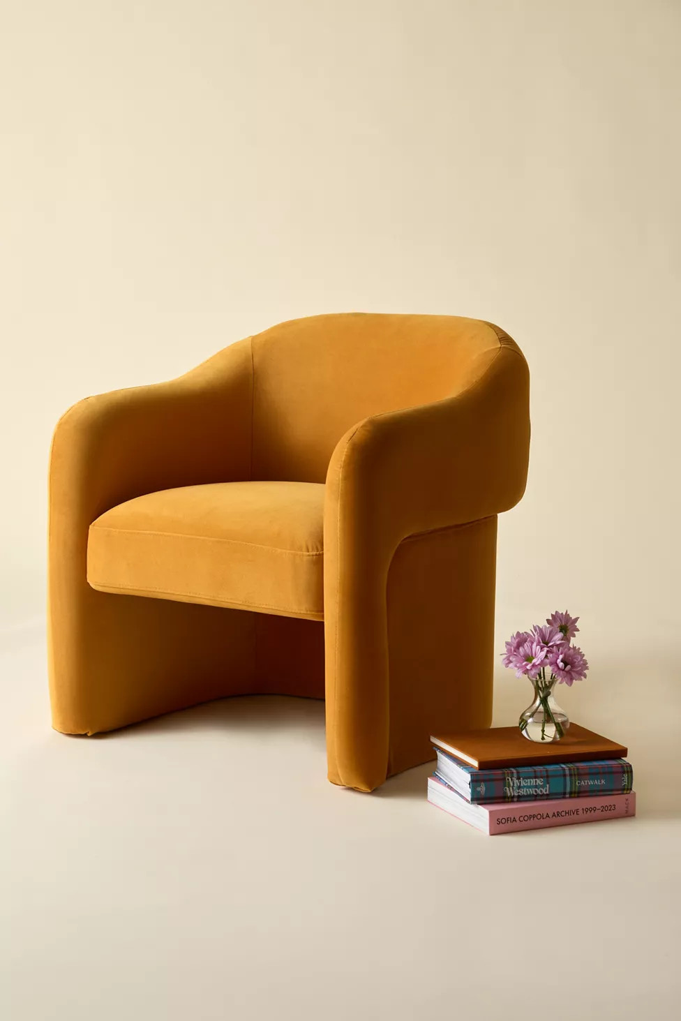 Skye Curving Upholstered Arm Chair | Urban Outfitters (US and RoW)