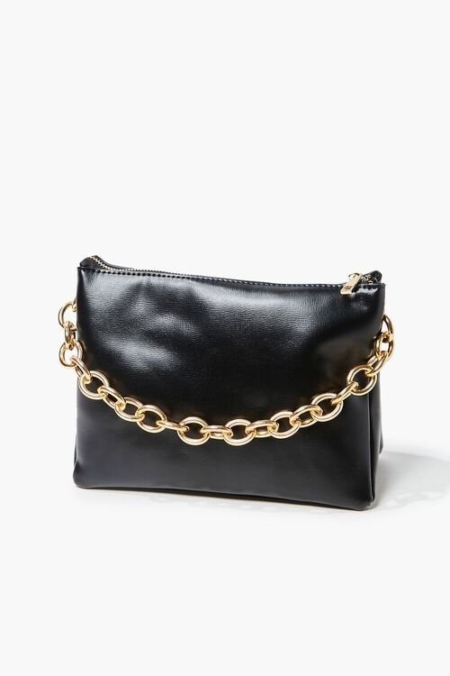 Chain Faux Leather Crossbody Bag | Forever 21 (US)
