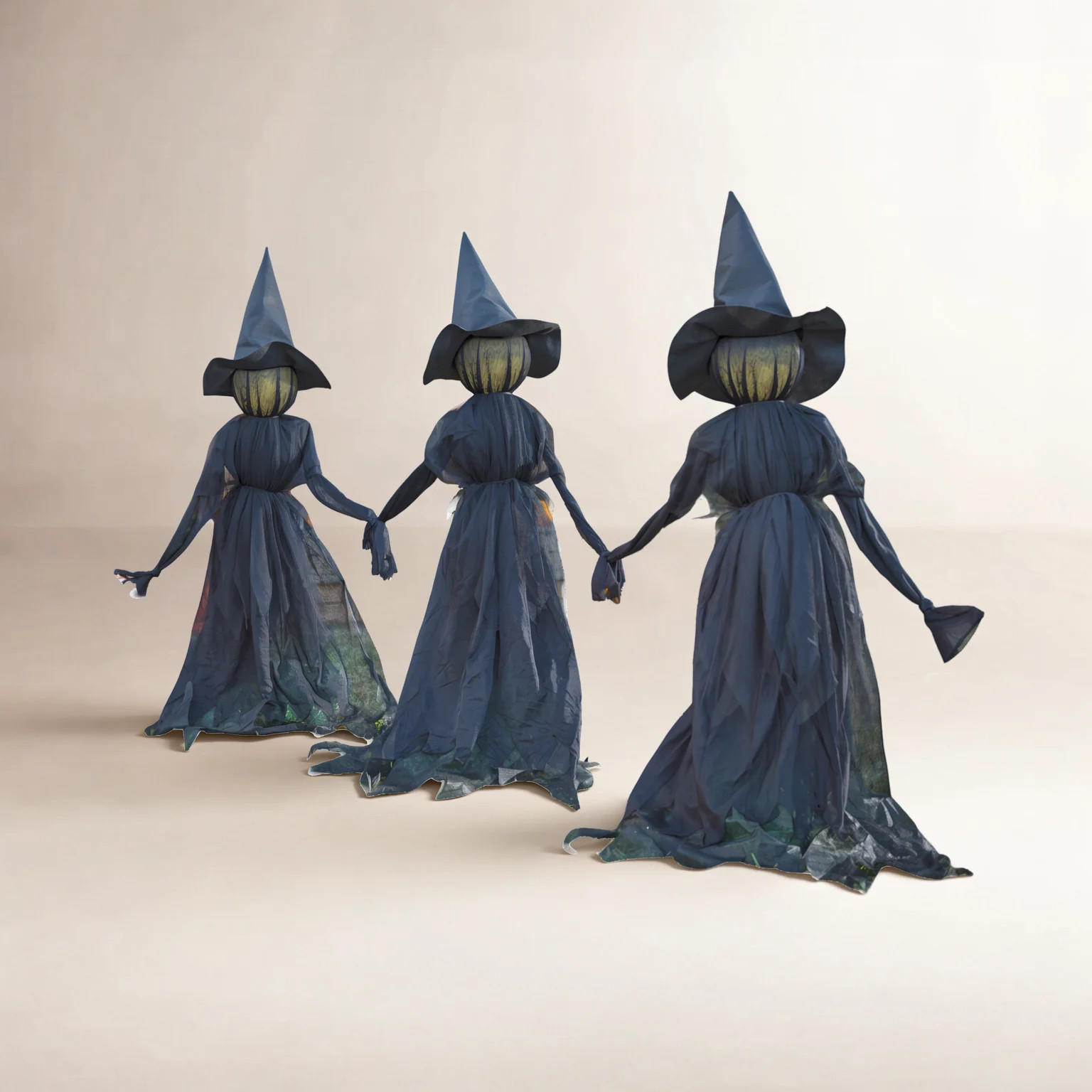LED Lighted Witch Garden Stake (Set of 3) | Birch Lane