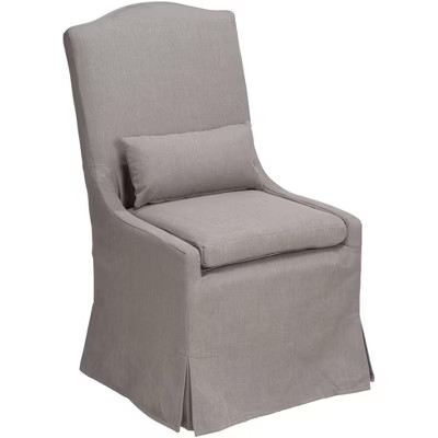 55 Downing Street Juliete Peyton Slate Gray Slipcover Dining Chair | Target