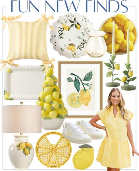 Grandmillennial classic decor style 

Yellow lemon decor summer yellow dress plates artwork lemon bag 

#LTKStyleTip #LTKSeasonal #LTKHome