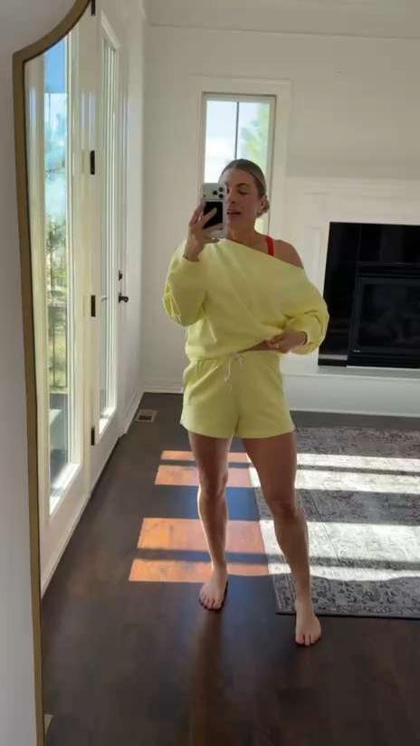 This Abercrombie lounge set's color pops with chill vibes, but that sweater? Pure relaxed-sexy magic, totally unique. Snagged small shorts, medium top; size down for crisp structured fit! 😌✨🛋️

#AbercrombieLounge #LoungeSet #CozySweater #RelaxedFit #SexyLoungewear #AbercrombieStyle #LoungewearOOTD #SoftLounge #ChillOutfit #LTKFashion 

 #LTKootd #LTKSaleAlert