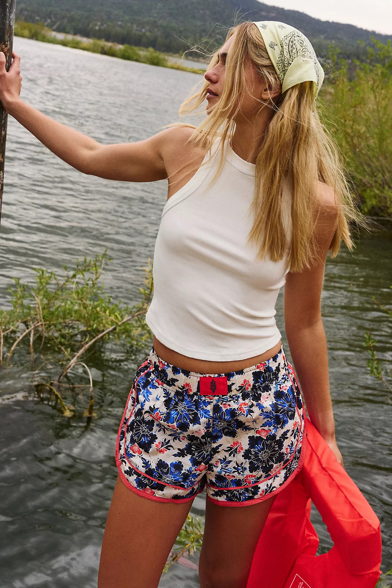 Varsity Blues Printed Shorts | Free People (Global - UK&FR Excluded)