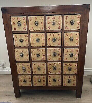 Vinage Chinese Apothecary Cabinet Drawers | eBay US