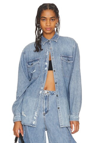 Everyday Denim Shirt
                    
                    One Teaspoon | Revolve Clothing (Global)