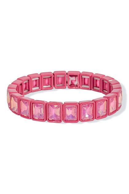 Bowie Hot Pink Stretch Bracelet | The Willow Tree