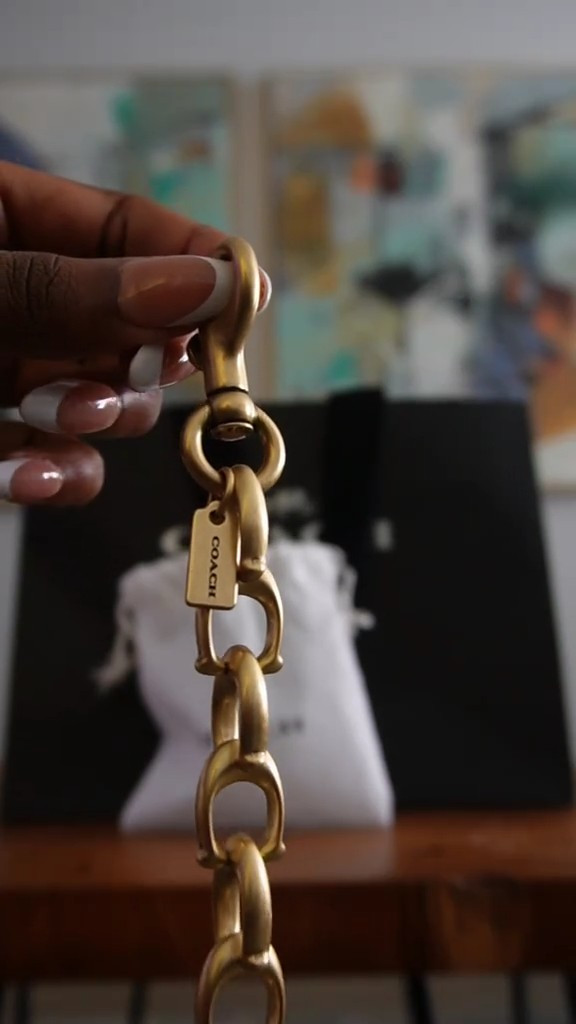 Take your favorite coach bag up a notch with the Signature Chain Link Strap. 

#LTKVideo #LTKItBag #LTKStyleTip