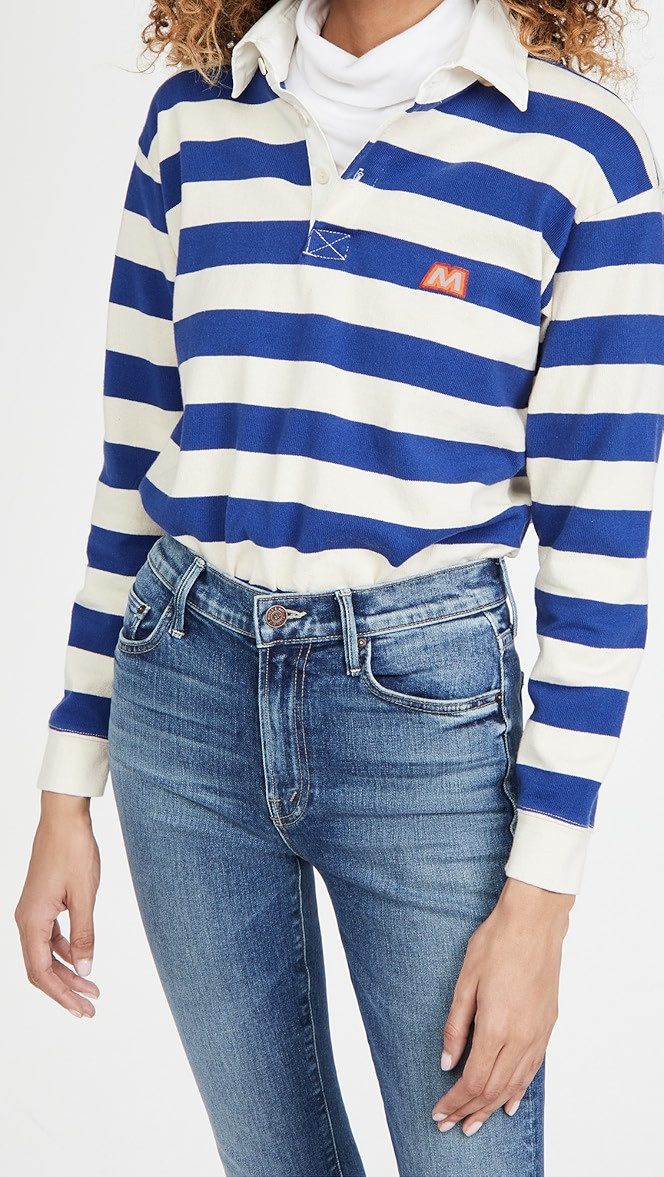 The Boxy Polo Crop Tee | Shopbop