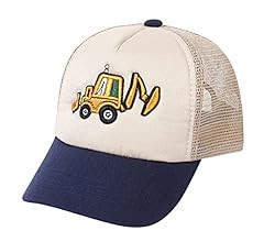 Cute Embroidery Excavator Kids Baseball Cap Adjustable Cotton Washed Vintage Cowboy Hat for Boys Girls Age 2-8 | Amazon (US)
