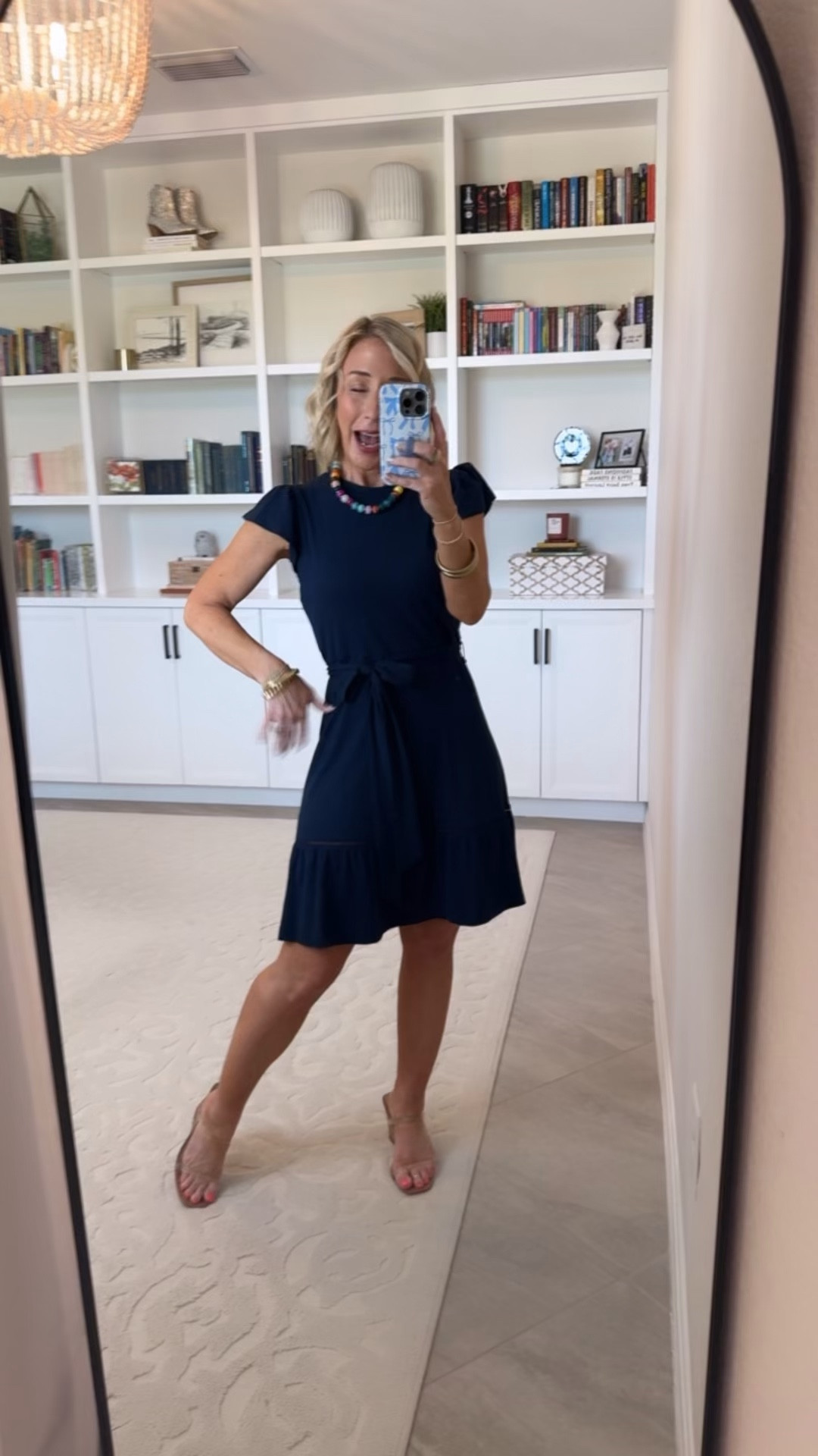 Walmart - cute new dresses. Belted Mini Dress w/ Flutter Sleeves - size XS. $22.98. 2 colors. 

 

#LTKOver40 #LTKSeasonal