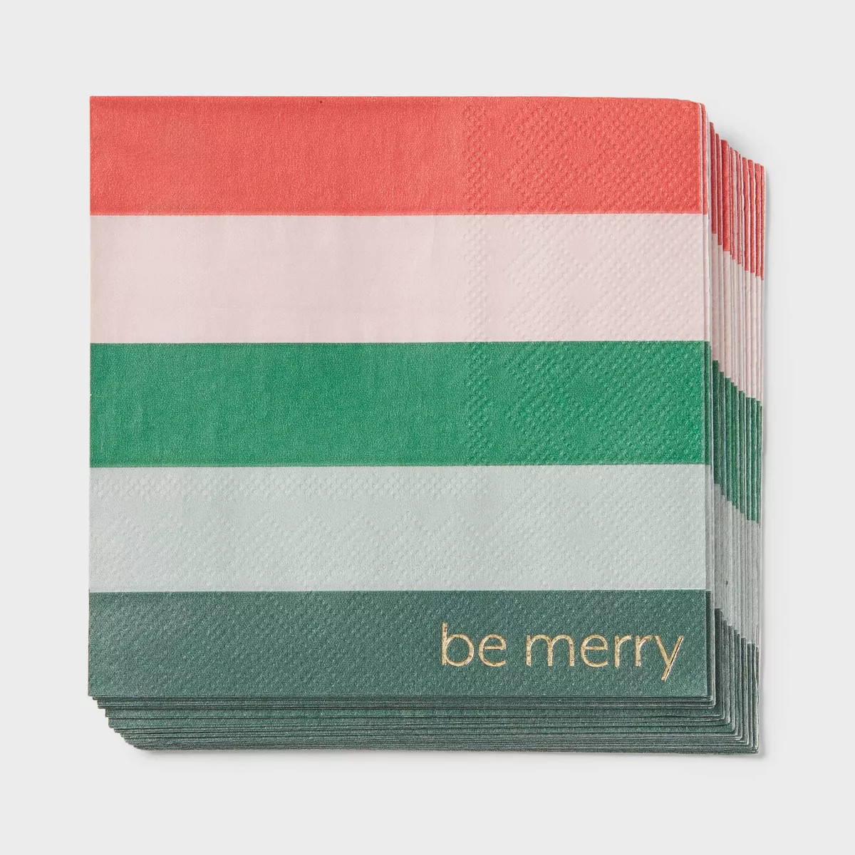 20ct Christmas Be Merry Beverage Napkins - Spritz™ | Target