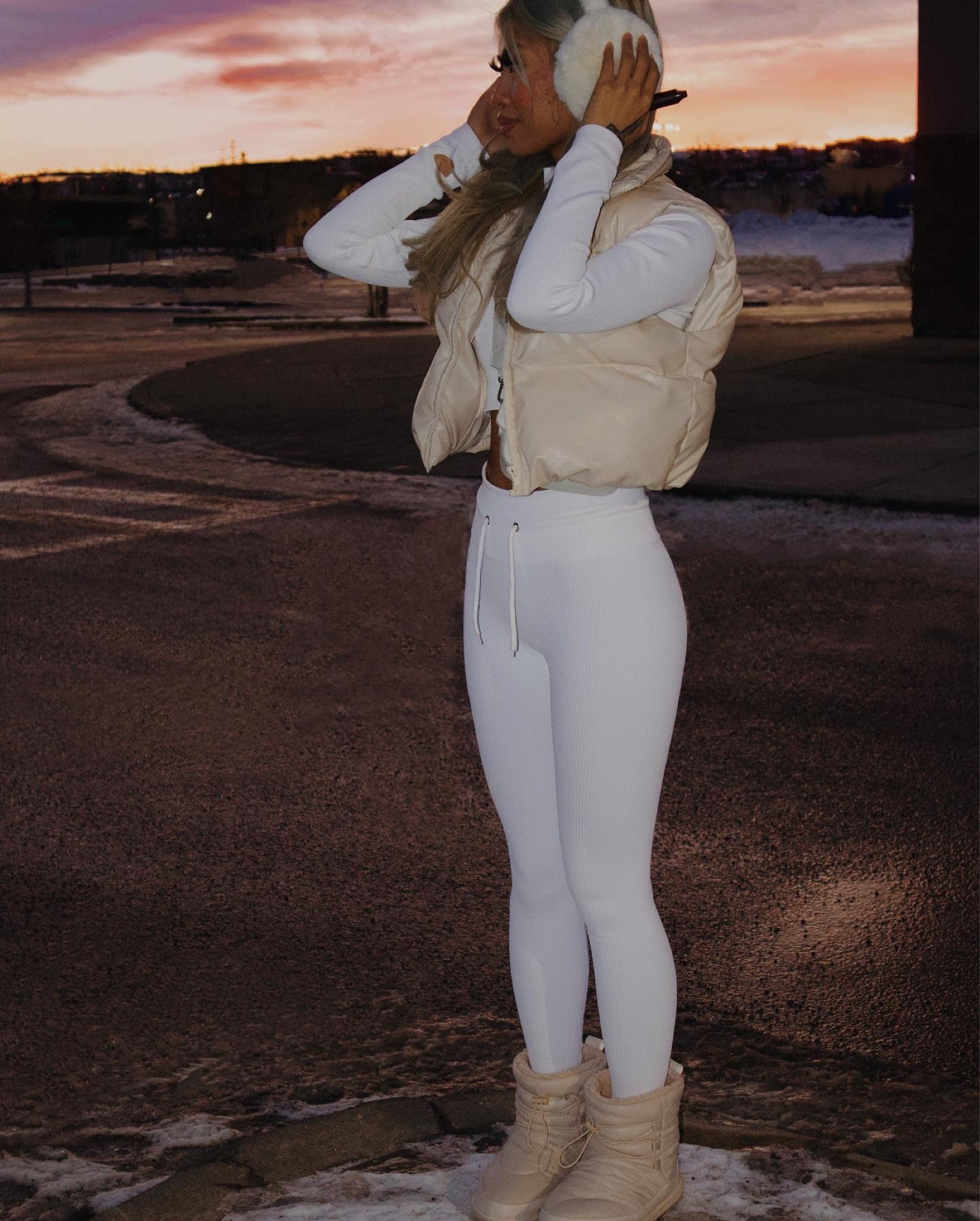 winter outfit : wearing size xs