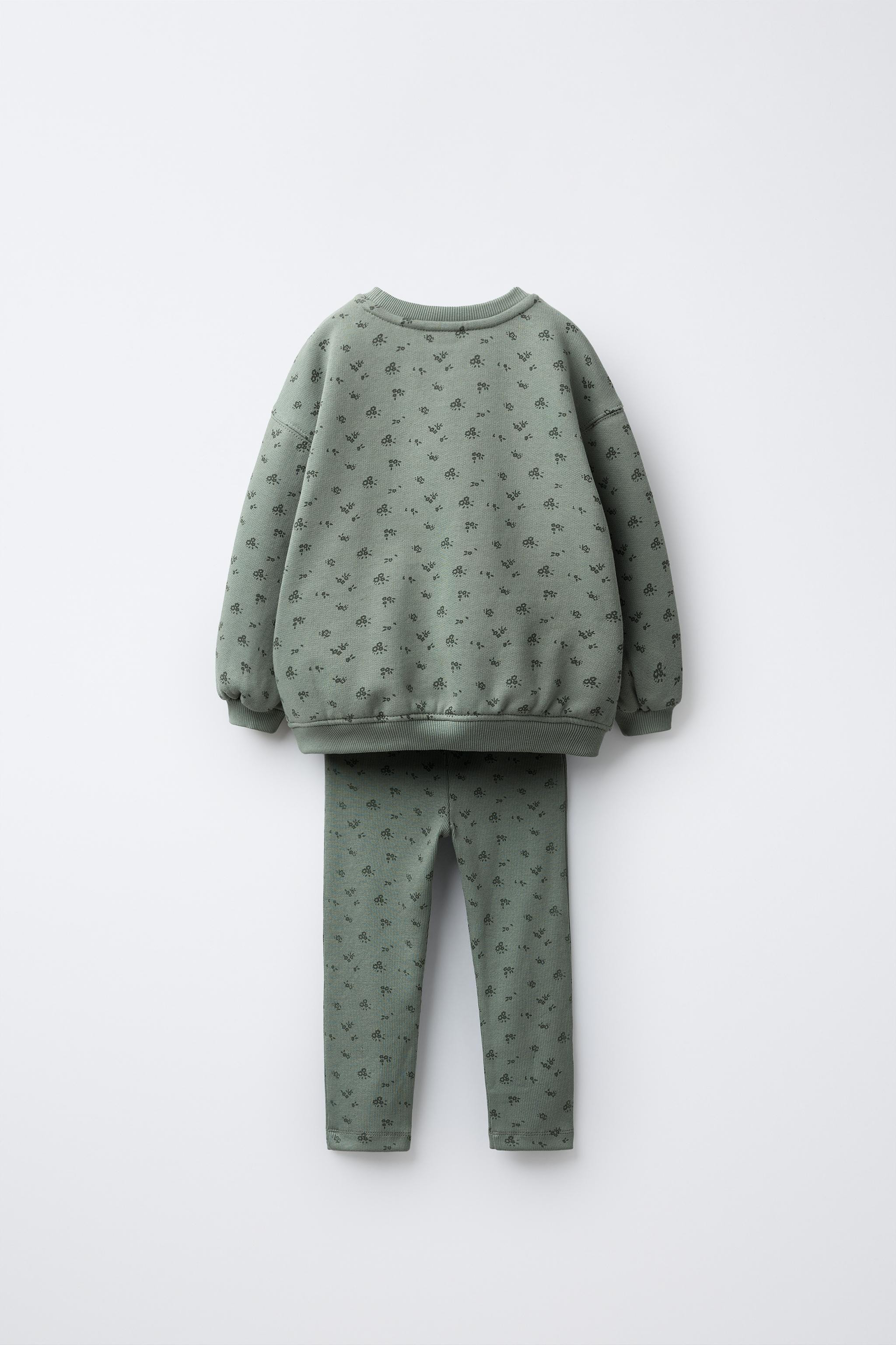 FLORAL SWEATSHIRT AND LEGGINGS SET | Zara US