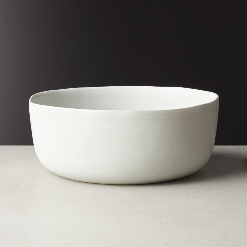 Drift Reactive Silver Grey Serving Bowl + Reviews | CB2 | CB2