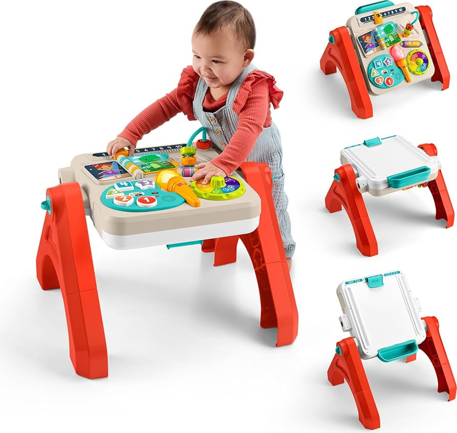 Fisher-Price Baby & Toddler Toy Laugh & Learn 4-in-1 Activity Table & Art Easel with Educational ... | Amazon (US)