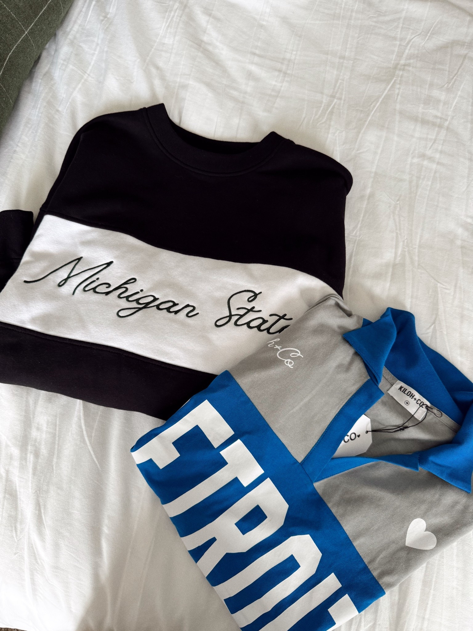 Loving these for football season 🏈 got a size large in Sweatshirt & Medium in Rugby Tee! 

#LTKSeasonal #LTKFindsUnder100
