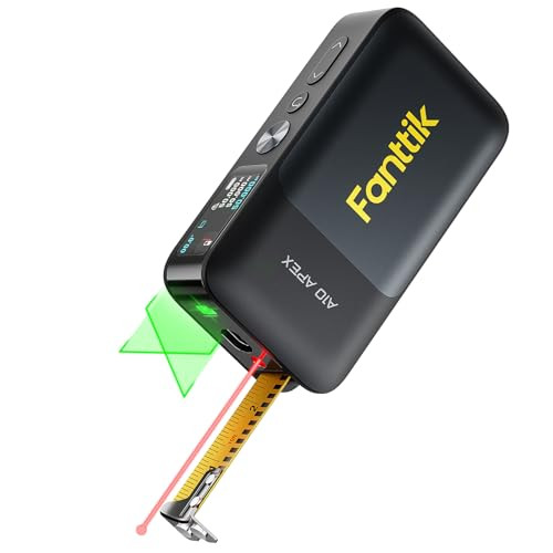 Fanttik A10 Apex 3-in-1 Digital Laser Tape Measure with HD Color Display, 165Ft Rechargeable Laser Measurement & 32Ft Green Cross Line Laser & 9.8Ft Tape, 6 Units, for Distance/Area/Volume/Leveling | Amazon (US)