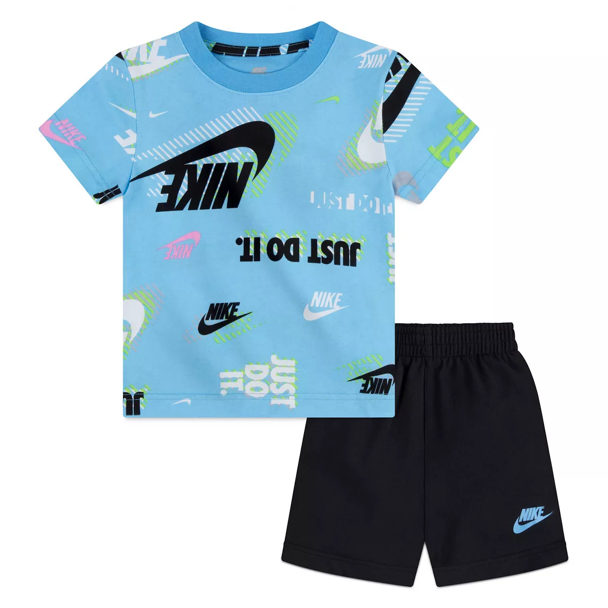 Toddler Boy Nike Active Joy Logos Tee & Shorts Set | Kohl's