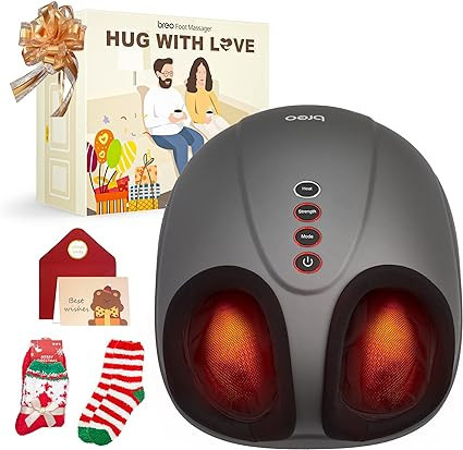 Breo Shiatsu Foot Massager with Soothing Heat, Deep Tissue Massage Machine for Relax Gifts, Famil... | Amazon (US)