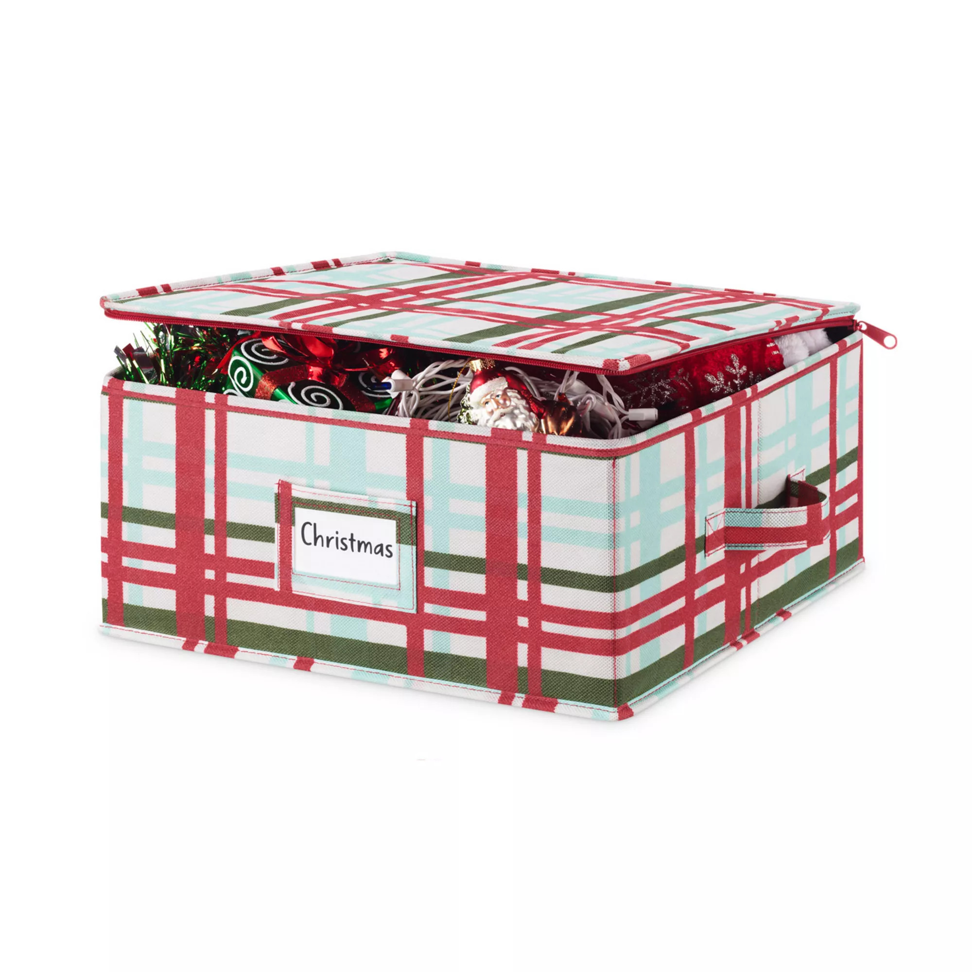 Whitmor Christmas Plaid Rectangle Storage Box | Kohl's
