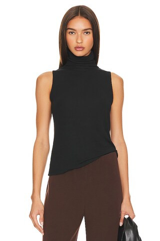 Vince Sleeveless Turtleneck in Black from Revolve.com | Revolve Clothing (Global)