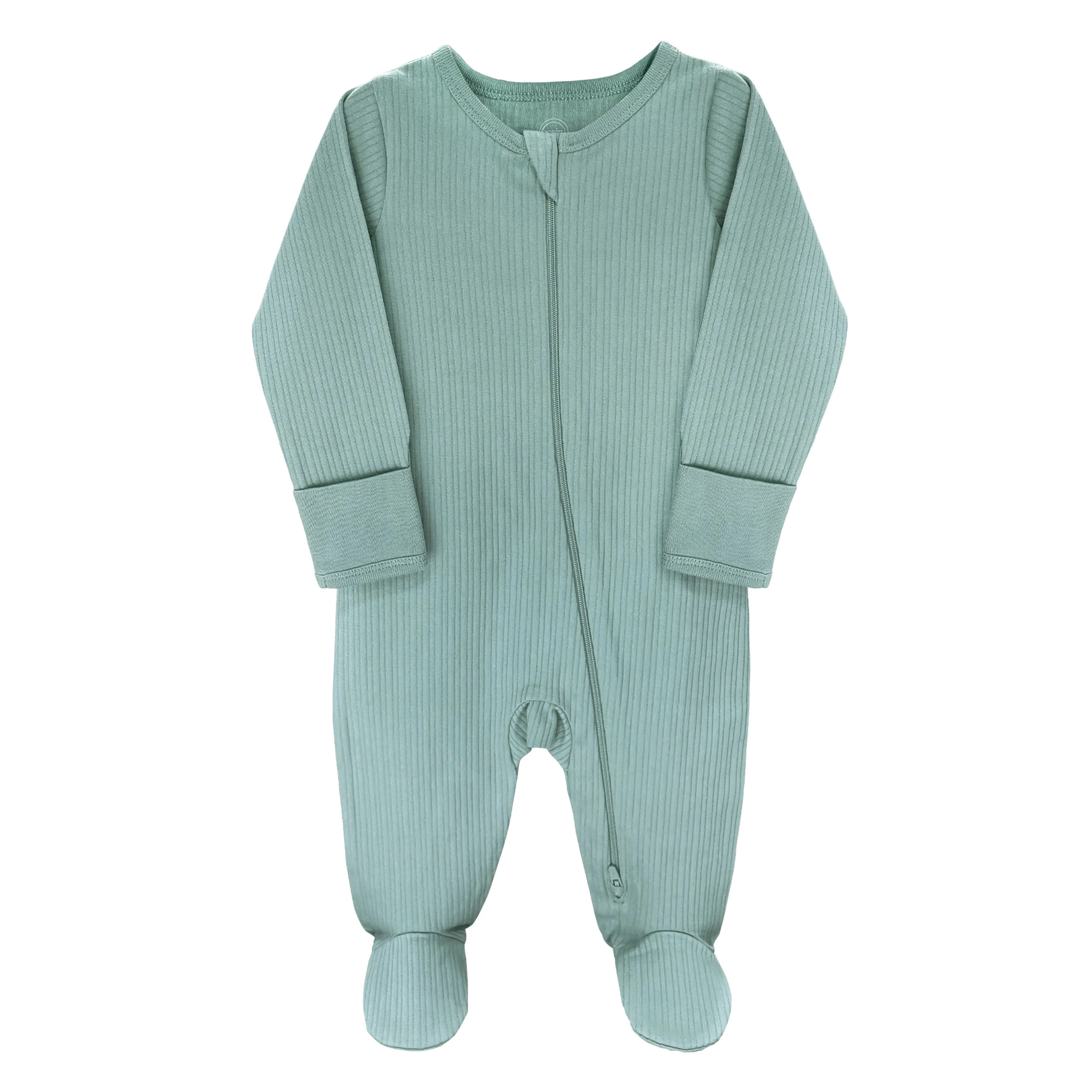 Wonder Nation Baby Gender Neutral Zip Front Footed Sleep N Play Pajamas, Sizes Preemie-6/9 Months | Walmart (US)