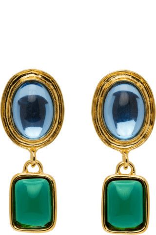 Gold Jelly Earrings | SSENSE