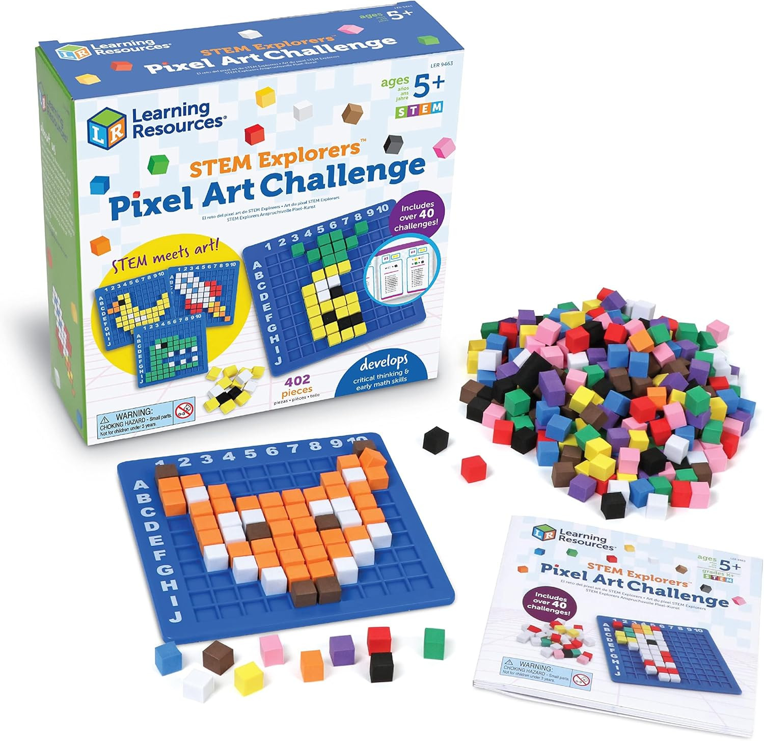 Learning Resources STEM Explorers Pixel Art Challenge - Science Kits & STEM Activities for Kids, ... | Amazon (US)
