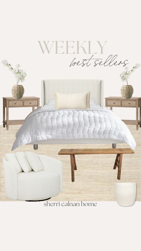 Weekly Best Sellers 

Home  Home decor  bedding  neutral bedding  neutral home decor  neutral styling  favorite finds  bedroom styling  accent chair  faux florals  vase 

#LTKhome #LTKstyletip