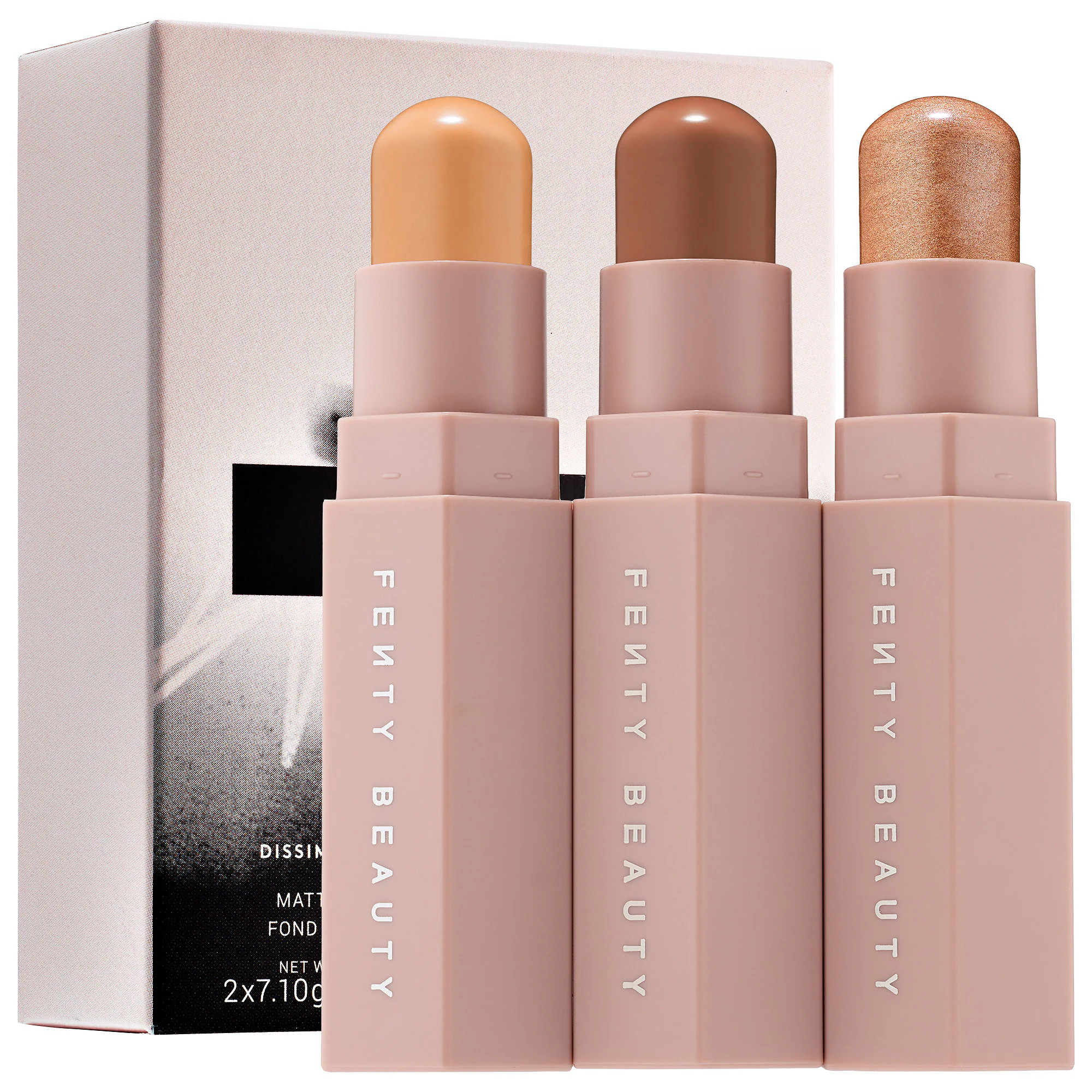 FENTY BEAUTY by Rihanna Match Stix Trio Tan 300 2 x 0.25 oz/ 7.10 g (Matte Skinstick), 0.25 oz/ 7.10 | Sephora (US)