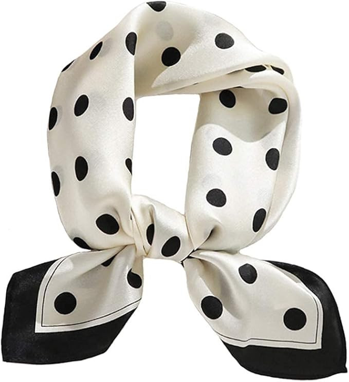 JERLA Women's Men's Small Square 100% Real Mulberry Silk satin Scarfs Hair head face scarf 21" x ... | Amazon (US)