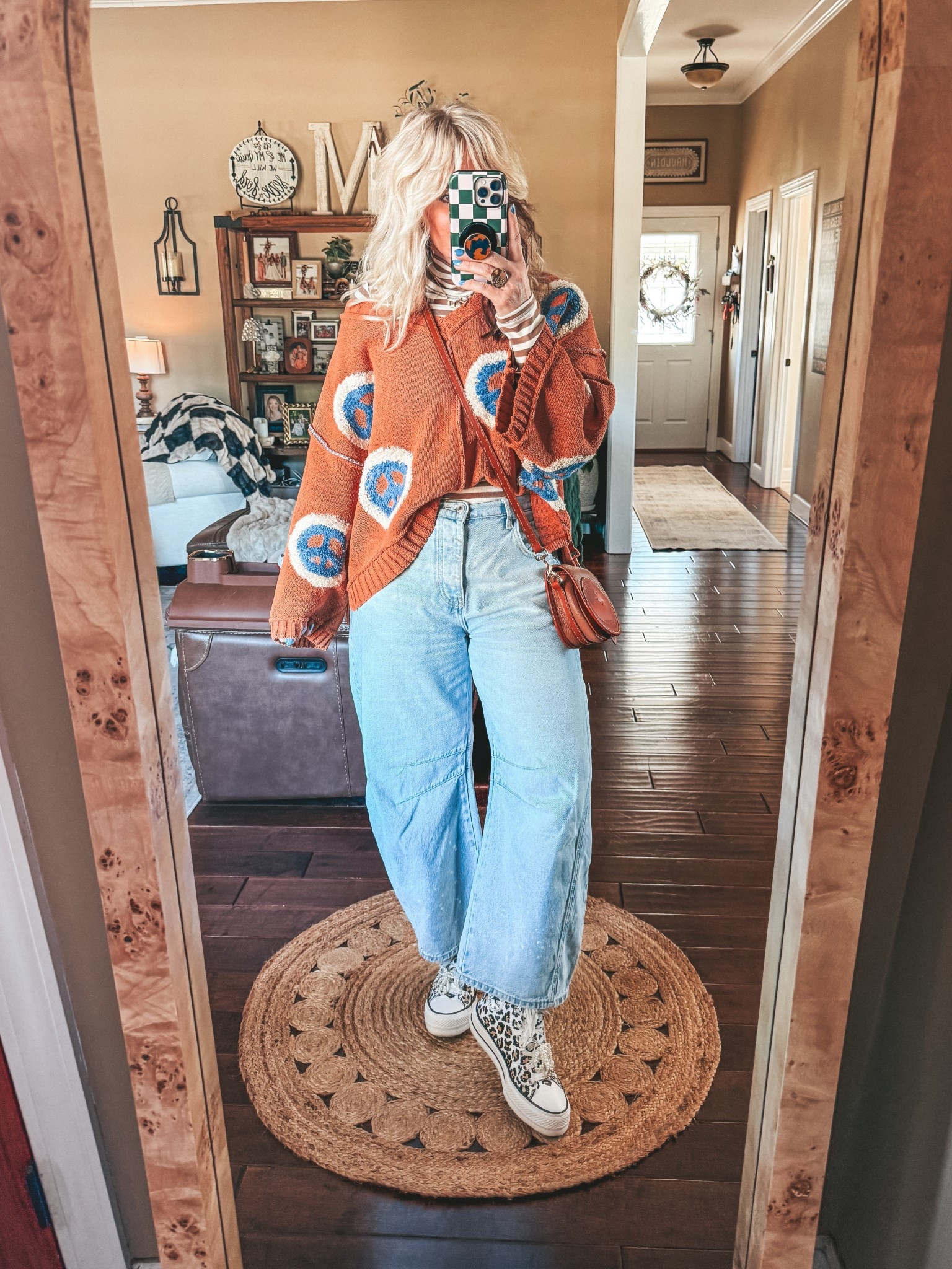 My OOTD ✌🏼
My sweater is @threebirdnest save there with code MANDIE20MAULDIN 
Jeans I size down one size. 
Turtleneck underneath is a medium  

#LTKootd #LTKOver40 #LTKSaleAlert