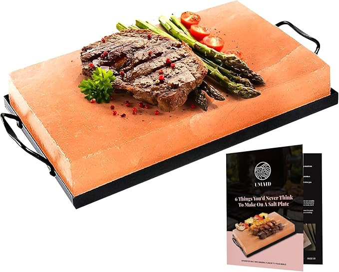 UMAID Himalayan Salt Block Cooking Plate 12x8x1.5 for Cooking, Grilling, Cutting and Serving, Foo... | Amazon (US)