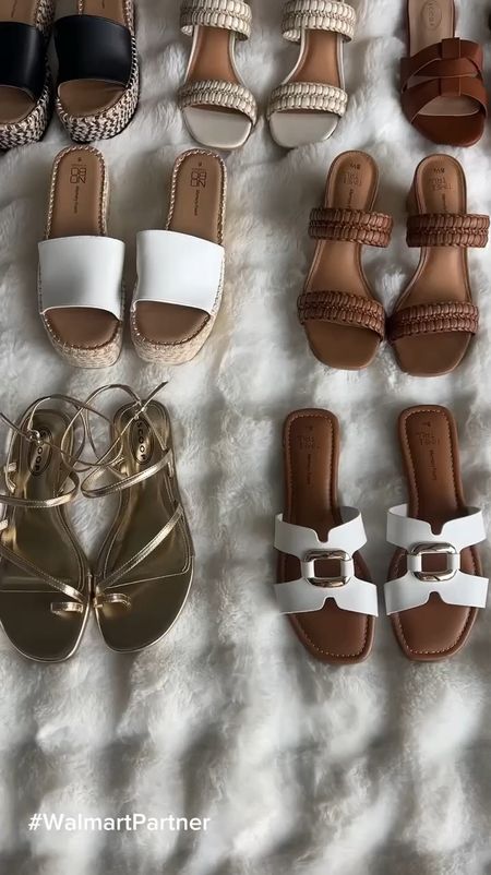 Summer sandals from Walmart! All under $30!
#walmartpartner 


#LTKshoecrush #LTKfindsunder50 #LTKVideo