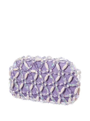 0711 Clutch Tebea Con Decorazione | Viola | FARFETCH IT | Farfetch Global