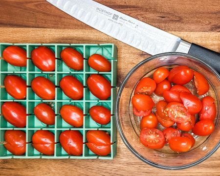 This Amazon Kitchen Gadget can cut 16 Cherry Tomatoes at a time! Such a time saver and affordable Amazon kitchen find. 

#LTKfamily #LTKfindsunder50 #LTKhome