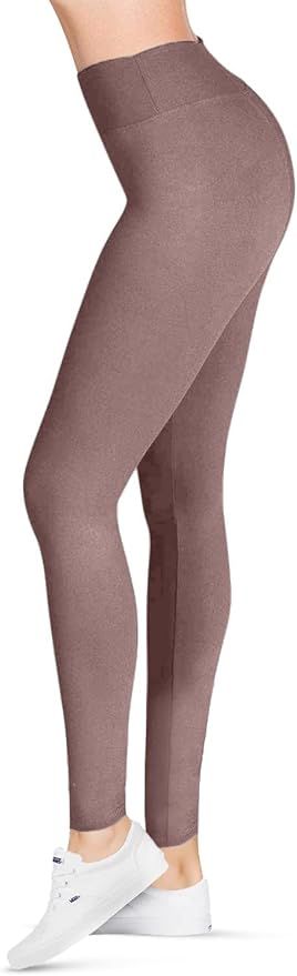 SATINA High Waisted Leggings for Women - Capri & Full Length Women's Leggings | Amazon (US)